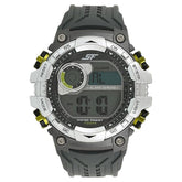 Sonata Men's Digital Watch With Black Plastic Strap, 77077PP03